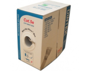 Cáp mạng CAT.5e UTP, 4 pair, 24AWG, 305m/box, Longest working distance 150m, made in China Dintek 1101-03029