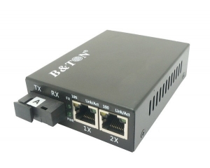 Chuyển đổi Quang-Điện Media Converter Unmanaged Fiber Switch BTON BT-912SM-20