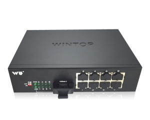 PoE Switch WINTOP YT-DS109-1GF8T-AF 8-port 10/100Base-T(X)+1-port 1000Base-F(X) 