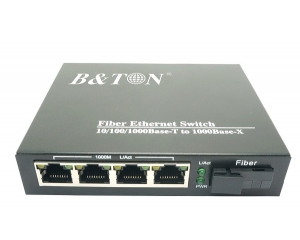 Chuyển đổi Quang-Điện Media Converter Unmanaged Fiber Switch BTON BT-924GS-20A/B