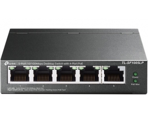 5-Port 10/100Mbps with 4-port PoE Switch TP-LINK TL-SF1005LP