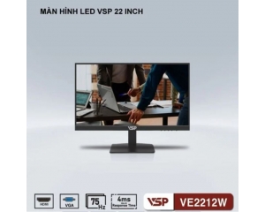 Màn Hình Phẳng VSP 22" Led Monitor VE2212W FHD/VA/75Hz