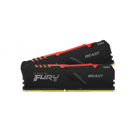 RAM desktop KINGSTON Fury Beast RGB (2 x 16GB) DDR4 3600MHz (KF436C18BBAK2/32)