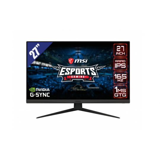 Màn hình LCD MSI Optix G273QF (2560 x 1440/IPS/165Hz/1 ms/G-Sync compatible)