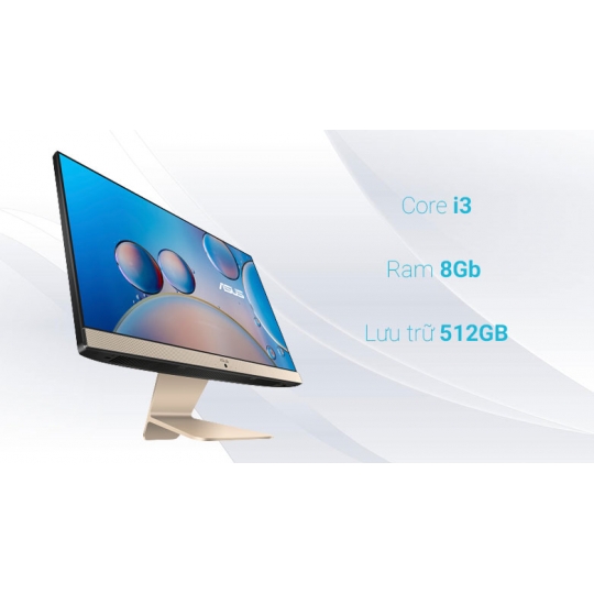 Máy tính để bàn/ PC Asus AIO V241E  All in One   (i3-1115G4/ 8GD4/ 512GB-SSD/23.8FHD/TOUCH/CAM/WIFI5/BT5/WL_KB/WL_M/90W/ĐEN/W10SL) (V241EAT-BA066T)