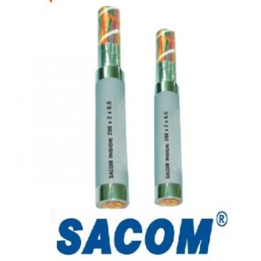 Cáp điện thoại Sacom trong nhà 10x2x0.5mm.