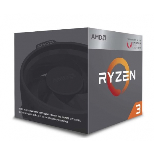 CPU AMD Ryzen 3 2200G (4C/4T, 3.5 GHz - 3.7 GHz, 4MB) - AM4