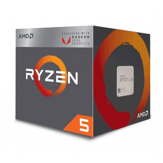 CPU AMD Ryzen 5 2400G (4C/8T, 3.6 GHz - 3.9 GHz, 4MB) - AM4