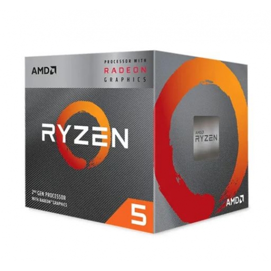 CPU AMD Ryzen 5 3400G (4C/8T, 3.7 GHz - 4.2 GHz, 4MB) - AM4