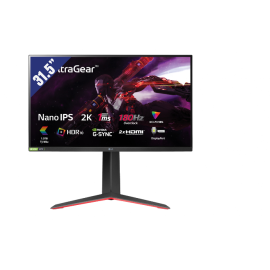 Màn hình LCD LG 32GP850-B (2560 x 1440/Nano IPS/144Hz/1 ms/FreeSync, G-Sync)