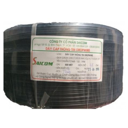 Dây điện thoại 1 đôi, ngoài trời SAICOM