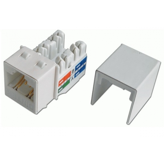 Modular Jack-Ổ cắm Dintek CAT.6A Keystone Jack, T568A/B (1305-05001)
