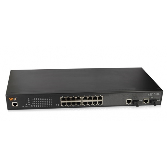 Switch WINTOP YT-CS1018-2GF2GT16T-AF 16-port 10/100Base-T(X)+2-port Gigabit PoE 