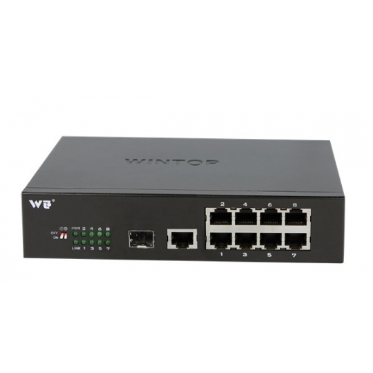Switch WINTOP YT-DS209-1GF8GT 8-Port 10/100/1000Base-T(X) + 1-Port 1000Base-F(X) 