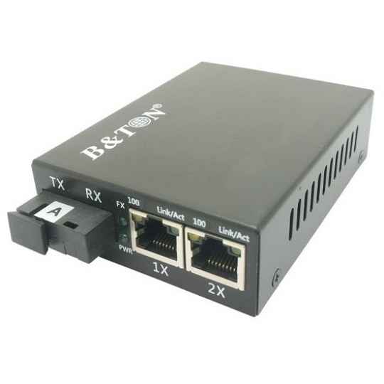Chuyển đổi Quang-Điện Media Converter Unmanaged Fiber Switch BTON BT-982SM-20A/B