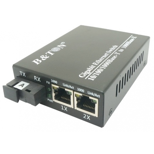 Chuyển đổi Quang-Điện Media Converter Unmanaged Fiber Switch BTON BT-912GS-20A/B