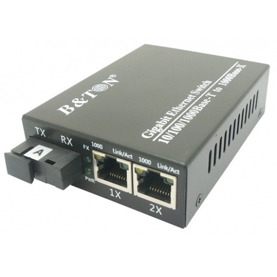Chuyển đổi Quang-Điện Media Converter Unmanaged Fiber Switch BTON BT-922GS-20