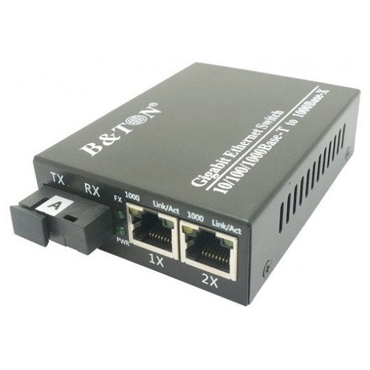 Chuyển đổi Quang-Điện Media Converter Unmanaged Fiber Switch BTON BT-922GS-20A/B