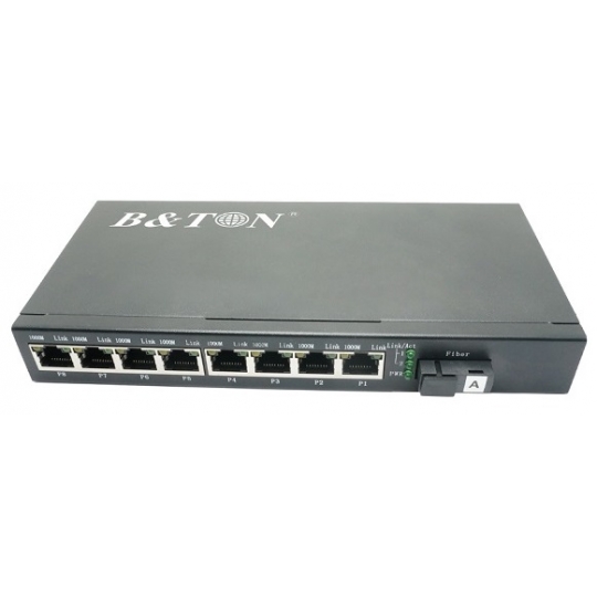 Chuyển đổi Quang-Điện Media Converter Unmanaged Fiber Switch BTON BT-928GS-20A/B 