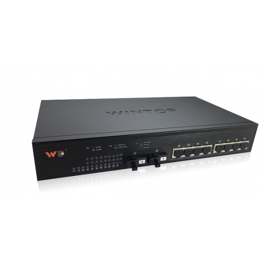 Switch WINTOP YT-DS1010-1GF8T 8-port 10/100Base-T(X)+2-port 1000Base-F(X)