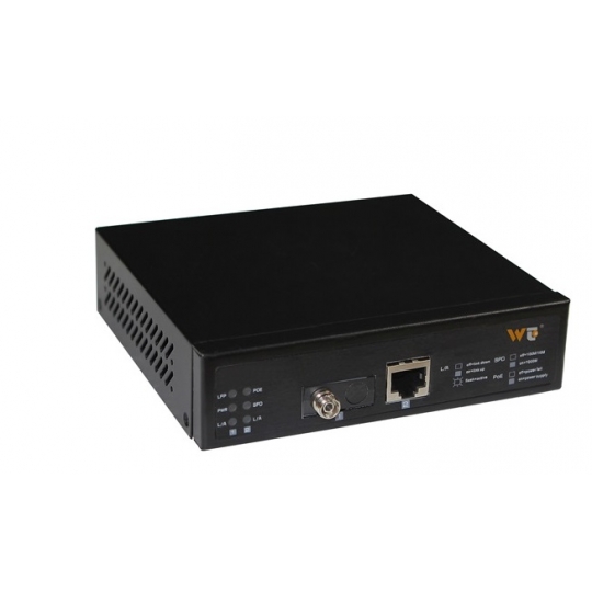Switch WINTOP YT-MC102-1F1E-AT 1-port 10/100Base-T(X)+1-port 10/100Base-F(X) PoE 