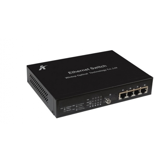  Switch WINTOP YT-DS105-1GF4T-AF 4-port 10/100Base-T(X)+1-port 1000Base-F(X) PoE