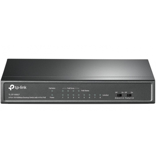 8-port 10/100Mbps with 4-port PoE Switch TP-LINK TL-SF1008LP