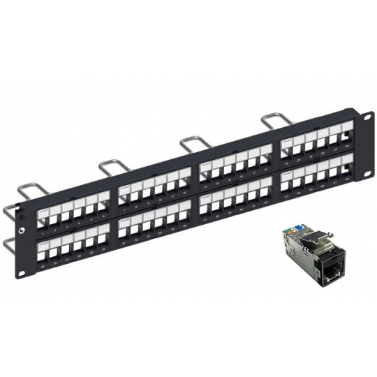 Patch panel 48 port COMMSCOPE CAT6A STP (760237047/ 2153449-2)