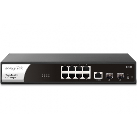 10-port Layer 2+ Gigabit Managed Switch Draytek VigorSwitch G2100