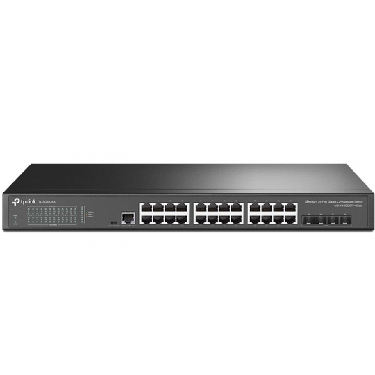 JetStream 24-Port Gigabit L2+ Managed Switch with 4 10GE SFP+ Slots TP-LINK TL-SG3428X
