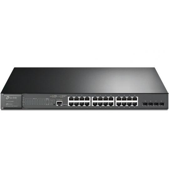 JetStream 28-Port Gigabit with 24-Port PoE+ Managed Switch TP-LINK TL-SG3428MP