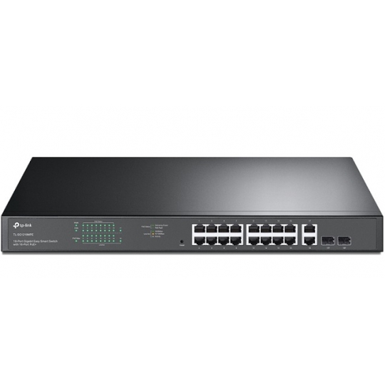 18-Port Gigabit with 16-Port PoE+ Easy Smart Switch TP-LINK TL-SG1218MPE