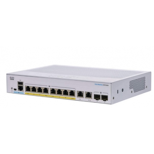 Switch CISCO CBS250-8P-E-2G-EU 10-Port Gigabit Ethernet PoE Unmanaged