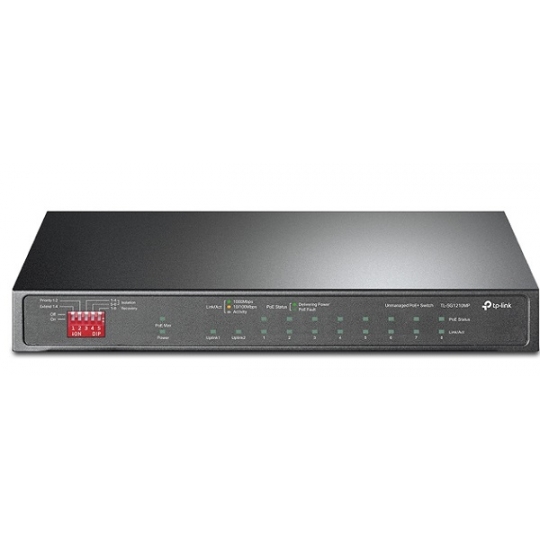 10-Port Gigabit with 8-Port PoE+ Unmanaged Switch TP-LINK TL-SG1210MP