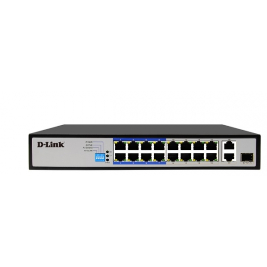 16-Port 10/100 PoE Switch D-Link DES-F1018P-E
