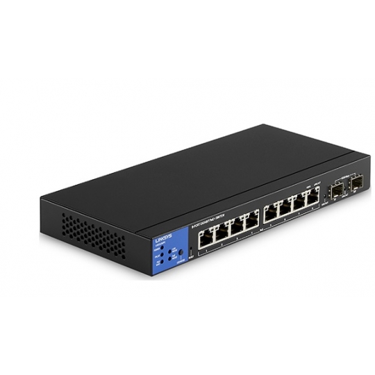 8-Port GE PoE + 2-Port Gigabit SFP Managed Switch LINKSYS LGS310MPC