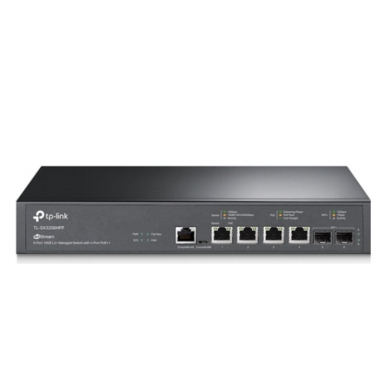 JetStream 6-Port 10GE L2+ Managed Switch TP-LINK TL-SX3206HPP
