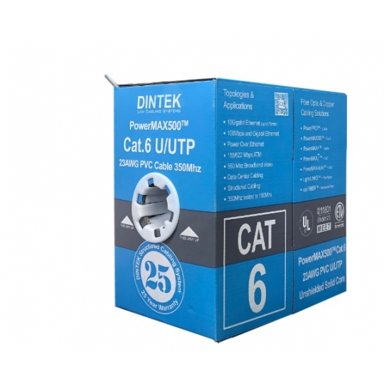 Cáp mạng Dintek CAT.6 UTP (1101-04032, 305 mét/thùng)