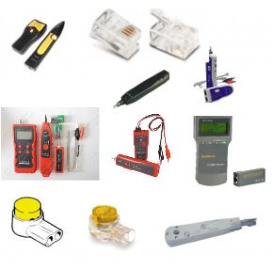 Đầu bấm điện thoại, rệp nối cáp và phụ kiện