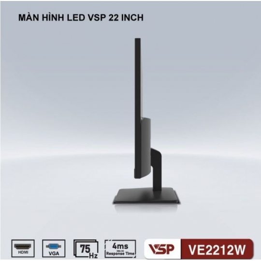 Màn Hình Phẳng VSP 22" Led Monitor VE2212W FHD/VA/75Hz